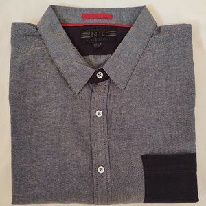 NO RETREAT BLACK LABEL MEN LONG SLEEVE CASUAL DRESS SHIRT - SIZE XXL